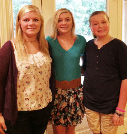 Jesslyn, 12th, Alexus, 7th and Grace, 6th, Jay High and Elem