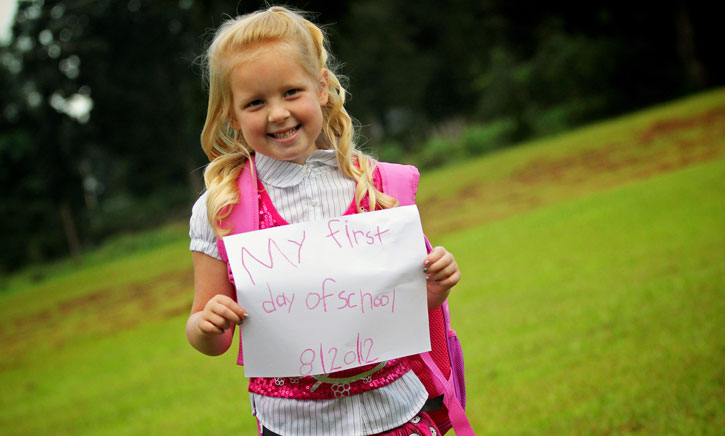 Aubree Jordan, kindergarten, Molino Park