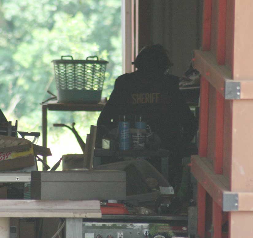 Bomb Technician In Barn