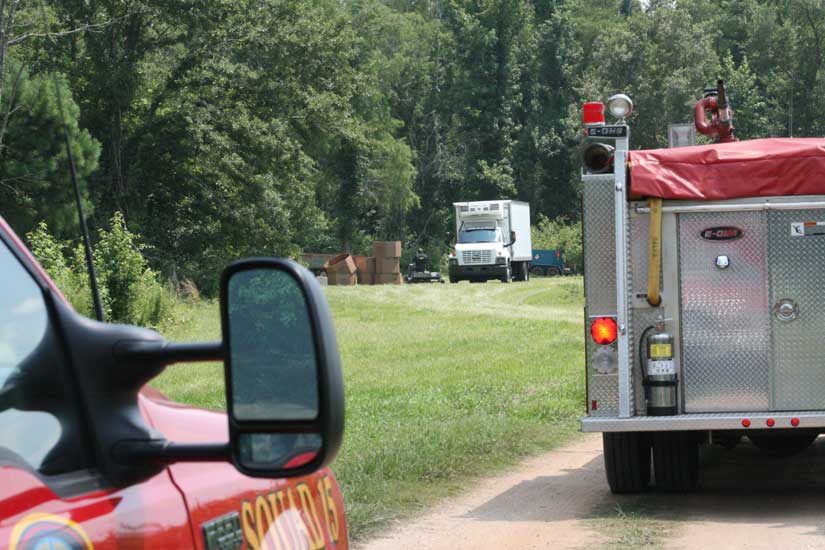 Fire Units Follow Mower