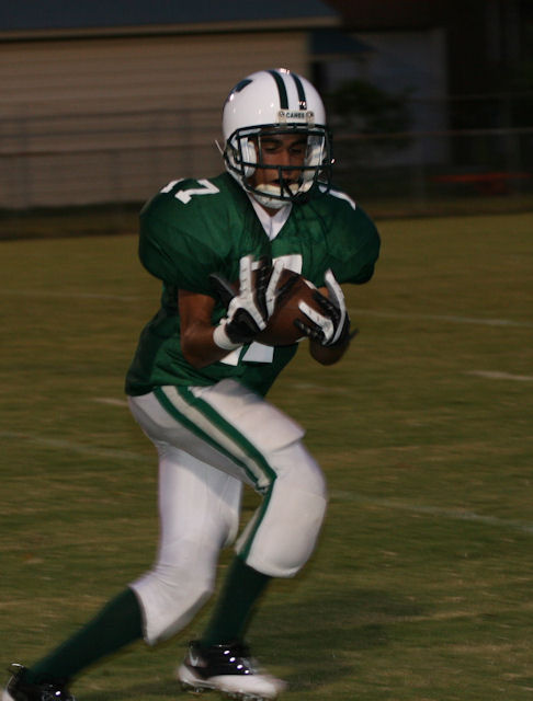 Nikko Barron making a catch and running the ball end for another 6 points