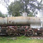 The boiler has to be lifted and placed on the ground, allowing access to the undercarriage for sandblasting and painting