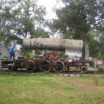 Both front and back of boiler are lifted off the undercarriage.