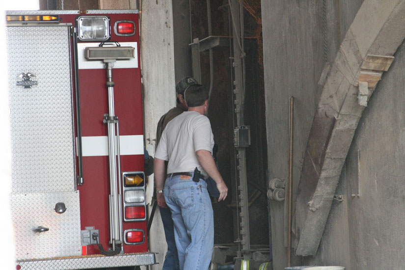 First Firemen Arrive On Scene