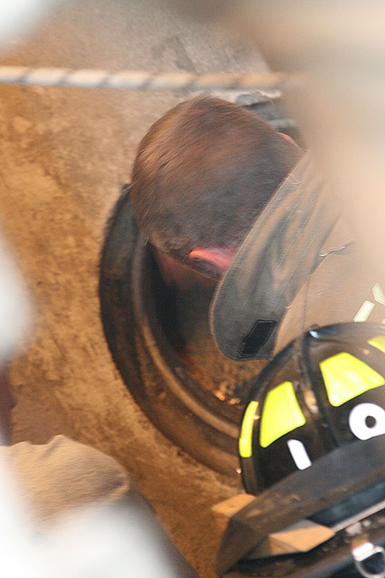 Looking Into Silo Access Hole