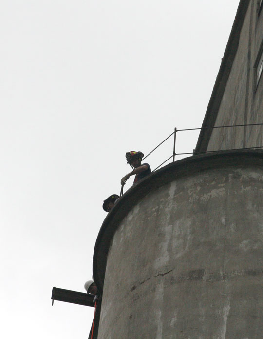 Rescuers On Top Of Escambia Grain