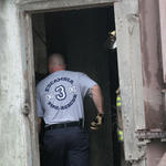 Rescuer Enters Building