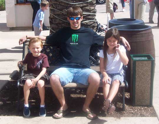 Austin Albritton with his cousins (Lexi and Zack Tschannen) in Old Town San Diego