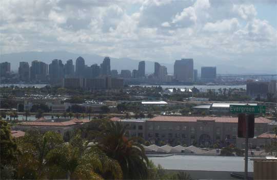 Albritton's view of the San Diego skyline