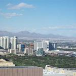 Altbritton's hotel taken from atop of The Eiffel Tower, Paris Vegas			
