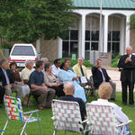 Councilman Garrard reading the NDP Proclamation