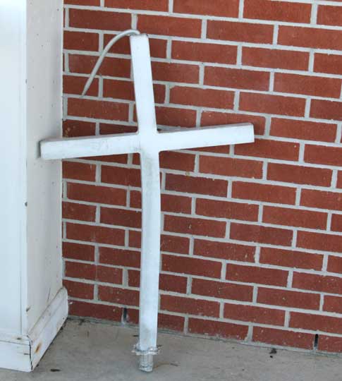 Cross from Highland Baptist steeple