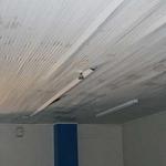 Water drips upstairs in Masonic Lodge