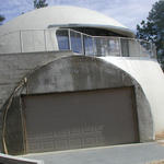 Garage entry of the dome home.