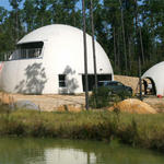 The completed dome home.