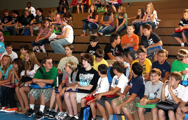 EWMS Students Wait For Schedules