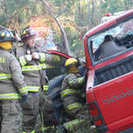 Hwy 97 Truck Vs Pine Tree