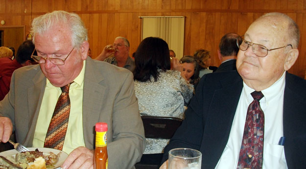 Mayor Freddie McCall and Benny Barne