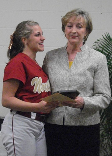 Sarah Killam and Northview Principa Gayle Weaver