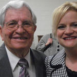 Edsol Smith, winner and Leslie Gonzalez, presenter