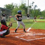 Cameron Armentor gets a base hit.
