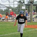 Ethan Bomba scores a run; had several awesome hits