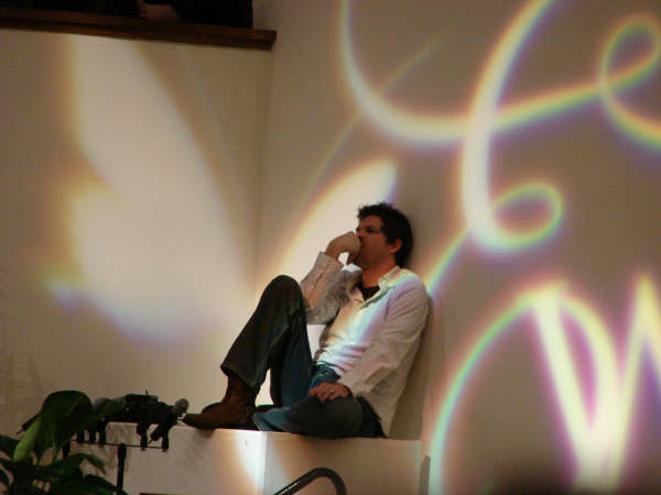 ewMichael O'Brien relaxes during speaking session 1