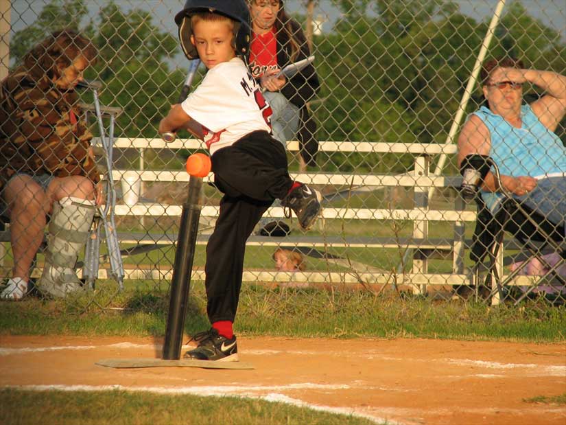 Michael Merchant rears back for the hit