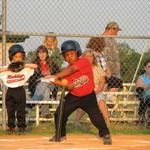 Adam Peterson gets the hit