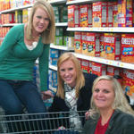 Charla Starkk, Savannah Singleton and Brandy Gifford at Walmart