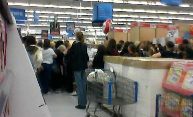 Line For $19.95 Sheets At Pace Walmart (from Latisha Webb)