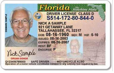 convert out of state license to florida without id