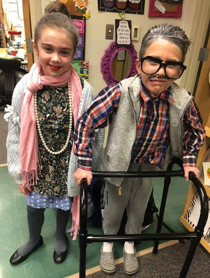 Molino Park Students Dress As 100 Year Olds To Celebrate 100th Day Of 