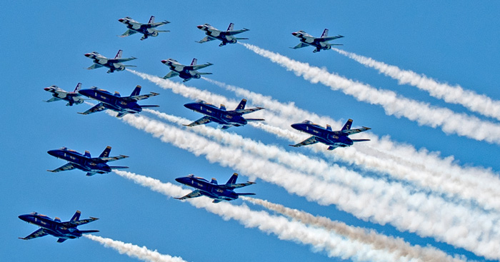 America Strong Blue Angels Thunderbirds Begin Multi City Flyovers To Salute First Responders NorthEscambia