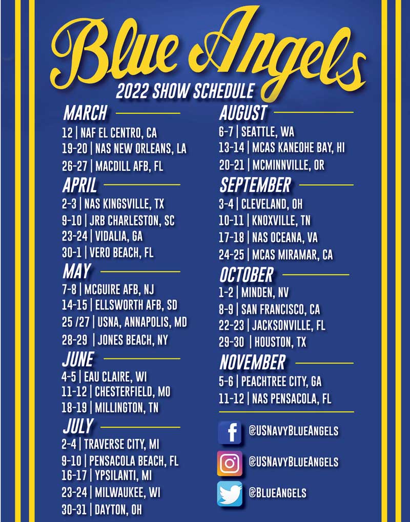 Blue Angels 2024 Schedule Air Show 2024 Schedule Allyce Christi
