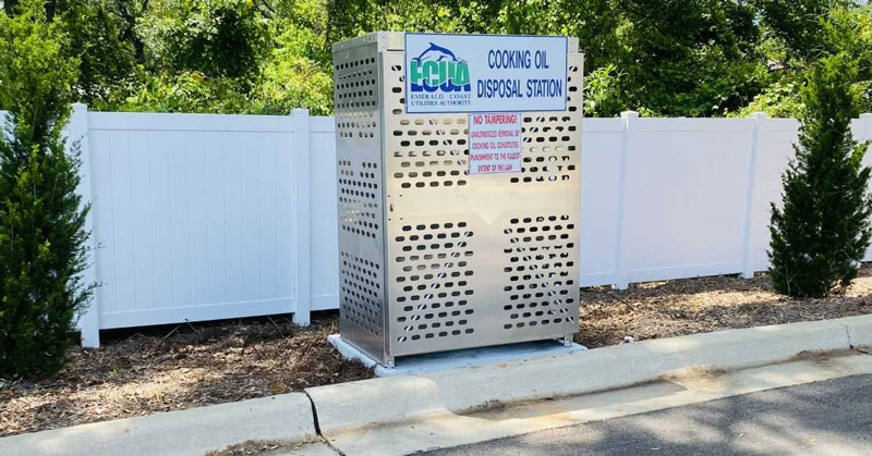 ECUA Offers Cooking Oil Disposal Stations, Including A New One On Nine Mile  Road 