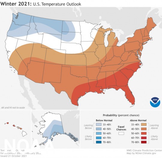 Long Range Winter Forecast Warmer And Drier