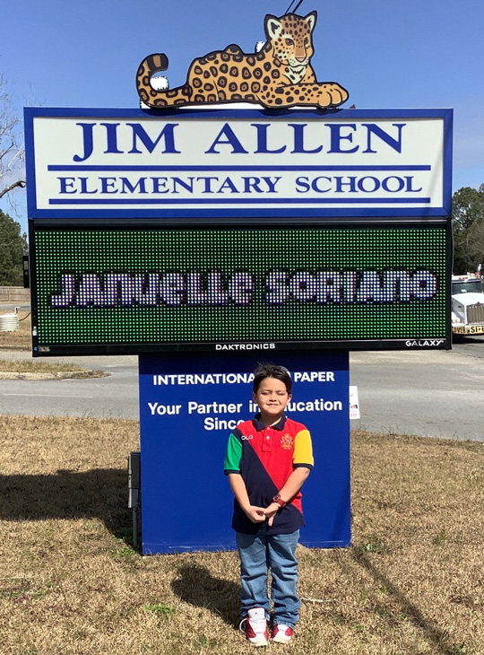 Jim Allen Elementary School Names Students of The Month