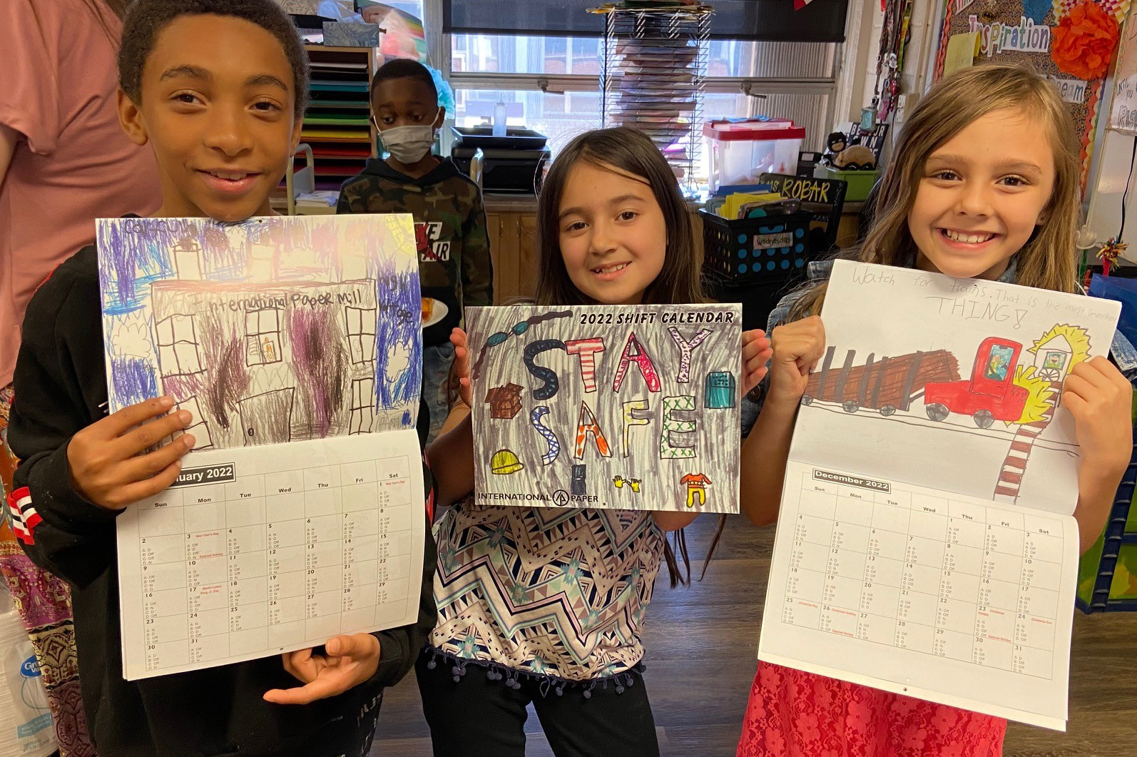 IP Shift Safety Calendar Created By Jim Allen Elementary Students