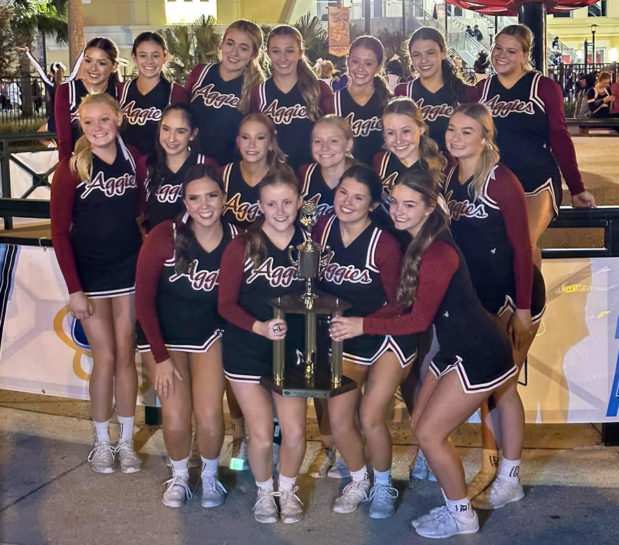 Tate Aggie Cheerleaders Take 10th In The Nation