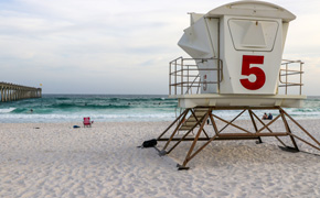 Pensacola Beach Lifeguards Shift to Winter Staffing, Towers Off the Beach