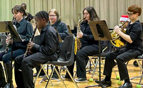 Ernest Ward Middle Band And Chorus Perform At Winter Concert