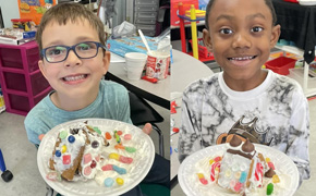 Photos: Gingerbread House Day At Lipscomb Elementary