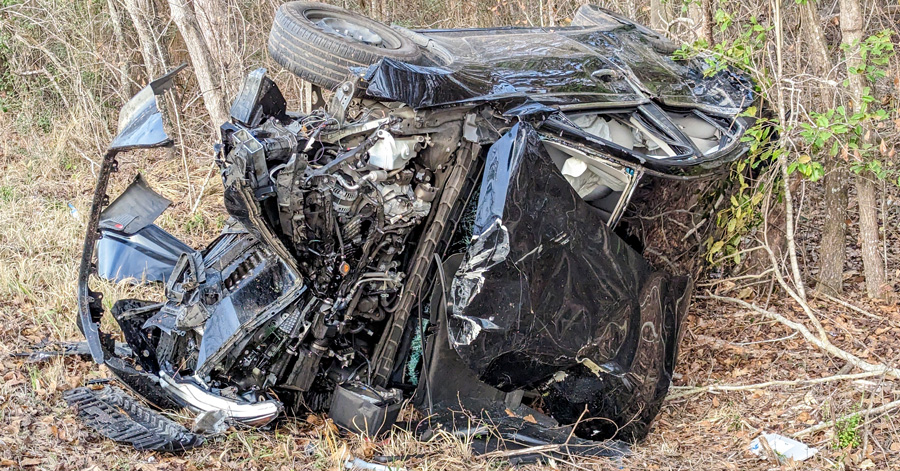 No Serious Injuries When Highway 97 Driver Crashes Head-on Into Tree ...